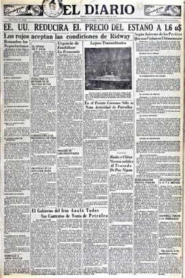 El Diario, edición del 15 de julio de 1951