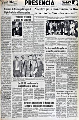 Presencia, edición del 13 de noviembre de 1965