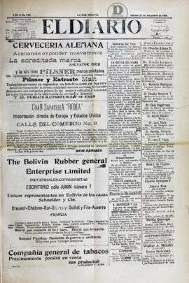 El Diario, edición del 23 de septiembre de 1905