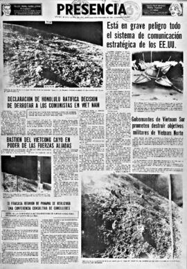 Presencia, edición del 9 de febrero de 1966