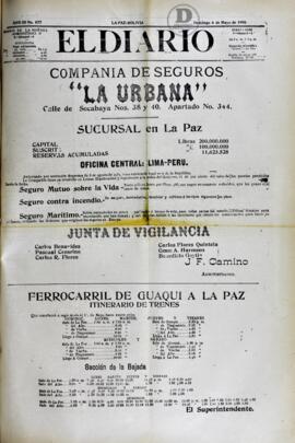 El Diario, edición del 6 de mayo de 1906