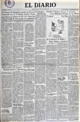El Diario, edición del 21 de septiembre de 1952