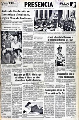 Presencia, edición del 26 de septiembre de 1965