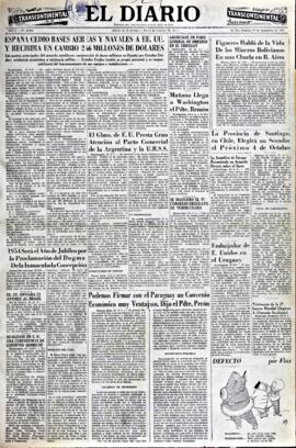 El Diario, edición del 27 de septiembre de 1953