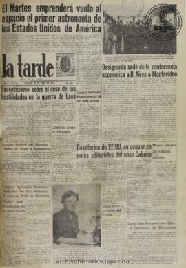 La Tarde, edición del 29 de abril de 1961