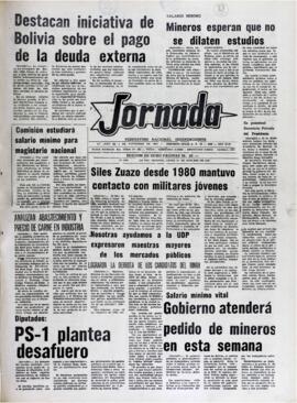 DESTACAN INICIATIVA DE BOLIVIA SOBRE EL PAGO DE LA DEUDA EXTERNA. (1982, 18 de octubre). Jornada [La Paz, Bolivia], p. 1.