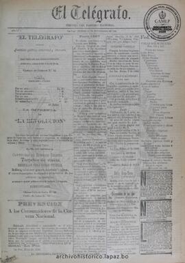 El Telegrafo, edición del 19 de noviembre de 1896