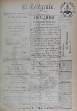 El Telegrafo, edición del 8 de septiembre de 1896