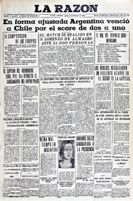 La Razón, edición del 31 de diciembre de 1936