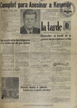 La Tarde, edición del 3 de abril de 1961
