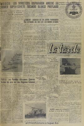 La Tarde, edición del 21 de enero de 1960