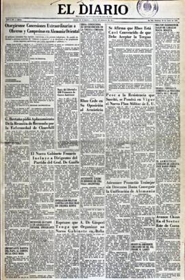 El Diario, edición del 28 de julio de 1953