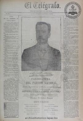 El Telegrafo, edición del 31 de octubre de 1895