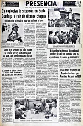 Presencia, edición del 21 de diciembre de 1965