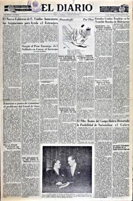 El Diario, edición del 9 de noviembre de 1952