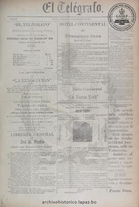 El Telegrafo, edición del 24 de noviembre de 1894