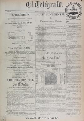 El Telegrafo, edición del 17 de enero de 1895