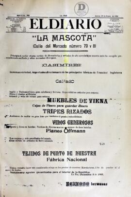 El Diario, edición del 25 de enero de  1906