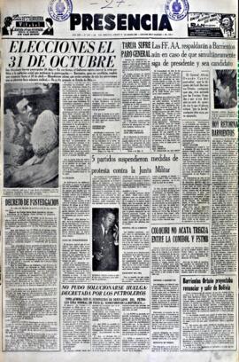 Presencia, edición del 27 de marzo de 1965