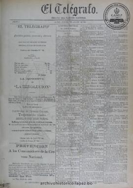 El Telegrafo, edición del 6 de agosto de 1896