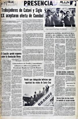 Presencia, edición del 30 de octubre de 1965