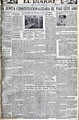 El Diario, edición del 8 de febrero de 1952