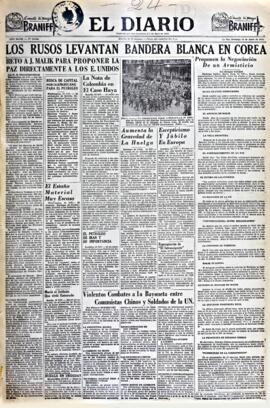 El Diario, edición del 24 de junio de 1951