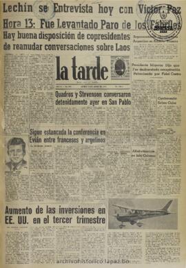 La Tarde, edición del 12 de junio de 1961