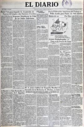 El Diario, edición del 19 de septiembre de 1952