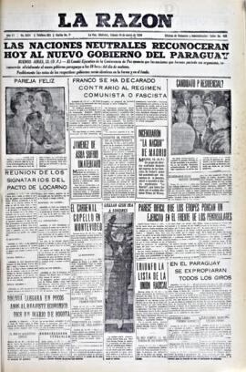 La Razón, edición del 14 de marzo de 1936