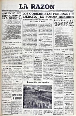 La Razón, edición del 18 de noviembre de 1937