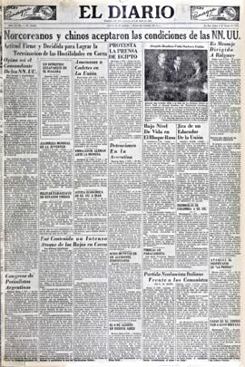 El Diario, edición del 6 de agosto de 1951