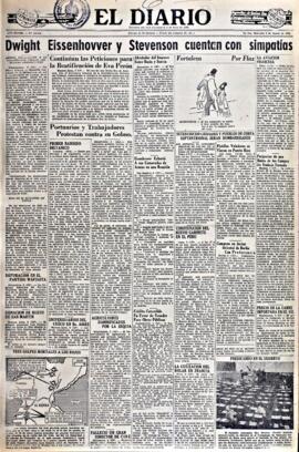 El Diario, edición del 6 de agosto de 1952