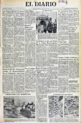 El Diario, edición del 9 de marzo de 1953