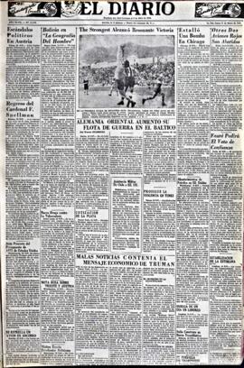El Diario, edición del 21 de enero de 1952