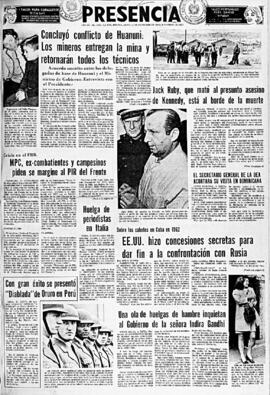 Presencia, edición del 12 de diciembre de 1966