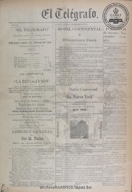 El Telegrafo, edición del 8 de febrero de 1895