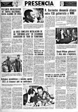 Presencia, edición del 2 de abril de 1966