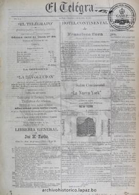 El Telegrafo, edición del 4 de enero de 1895