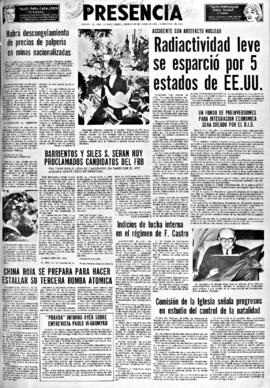 Presencia, edición del 29 de abril de 1966
