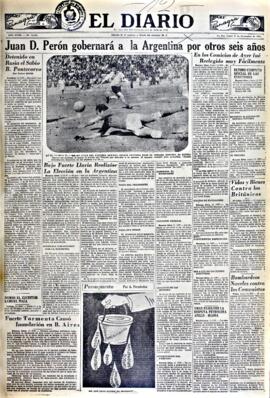 El Diario, edición del 12 de noviembre de 1951