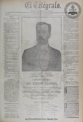 El Telegrafo, edición del 24 de octubre de 1895