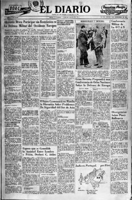 El Diario, edición del 2 de septiembre de 1954