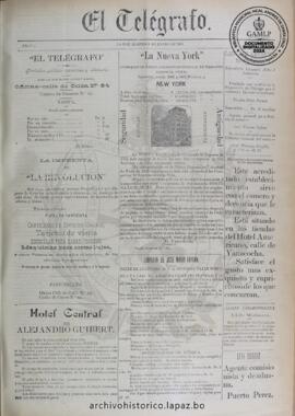 El Telegrafo, edición del 9 de enero de 1894