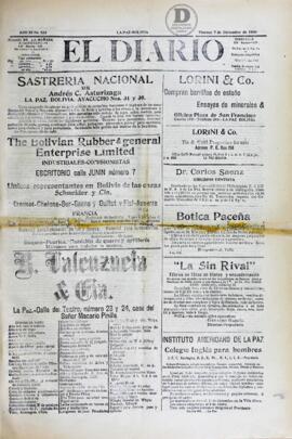El Diario, edición del 7 de diciembre de 1906