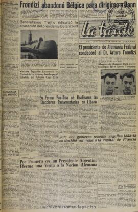 La Tarde, edición del 27 de junio de 1960