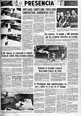 Presencia, edición del 27 de marzo de 1966