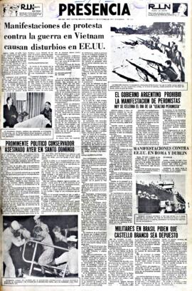 Presencia, edición del 17 de octubre de 1965