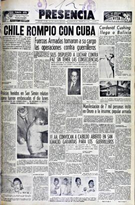 Presencia, edición del 12 de agosto de 1964