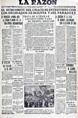 La Razón, edición del 20 de diciembre de 1936